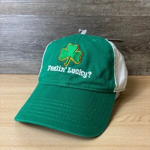 Ireland Hat Cap Strap Back Green Clover St Patricks Feelin Lucky Adjustable NWT